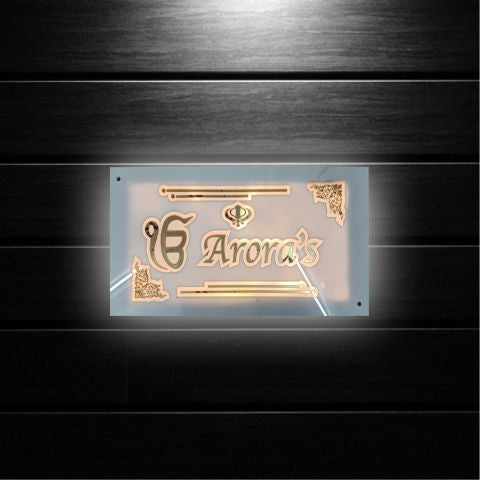 Light Name Plate